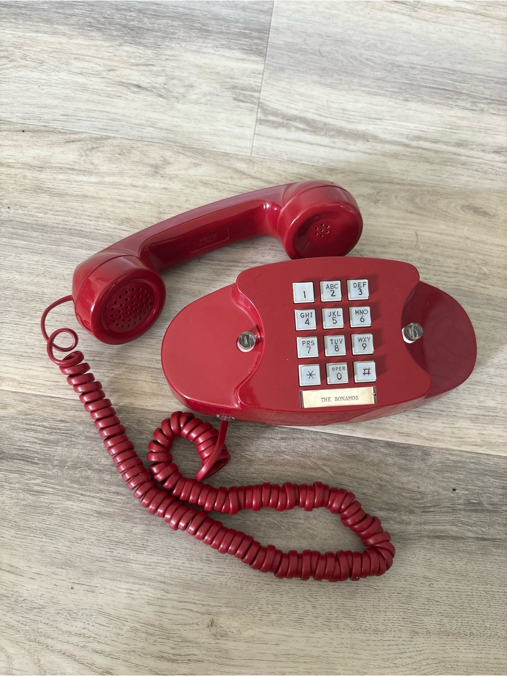 Vintage Classic Western Electric Princess Red Push Button Telephone